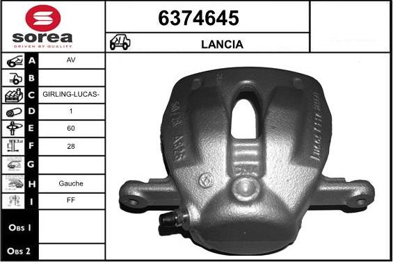 STARTCAR 6374645 - Спирачен апарат vvparts.bg