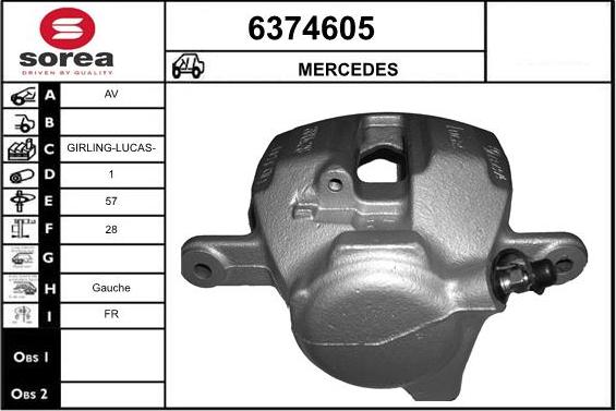 STARTCAR 6374605 - Спирачен апарат vvparts.bg