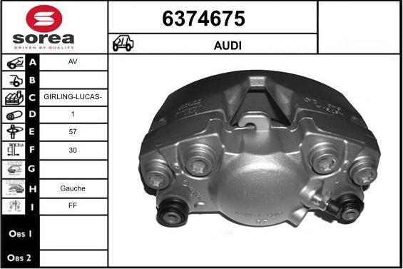 STARTCAR 6374675 - Спирачен апарат vvparts.bg