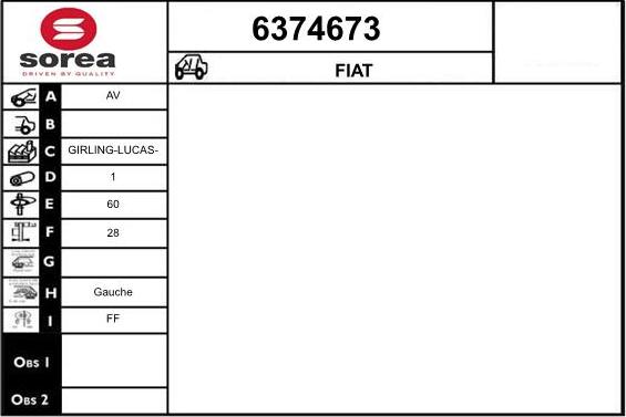 STARTCAR 6374673 - Спирачен апарат vvparts.bg