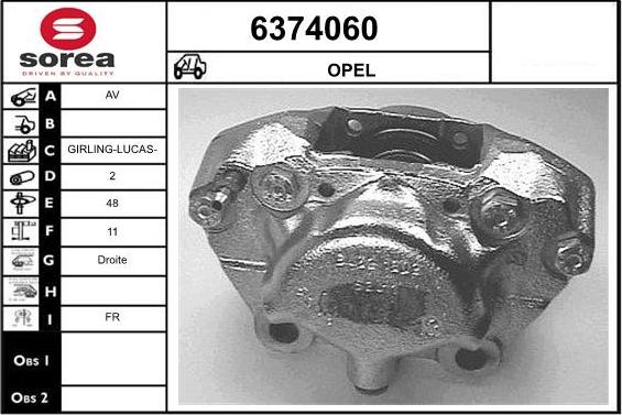 STARTCAR 6374060 - Спирачен апарат vvparts.bg