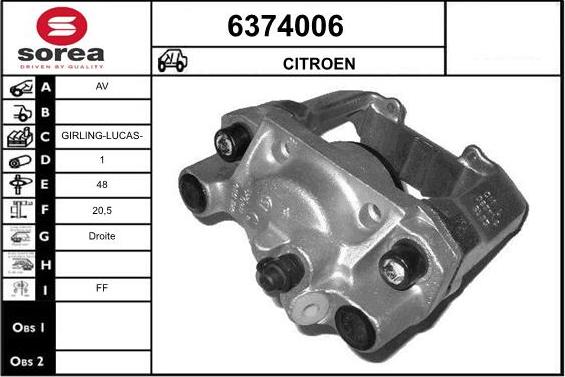 STARTCAR 6374006 - Спирачен апарат vvparts.bg