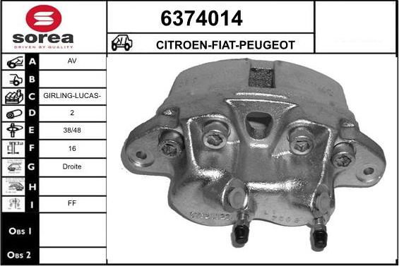 STARTCAR 6374014 - Спирачен апарат vvparts.bg