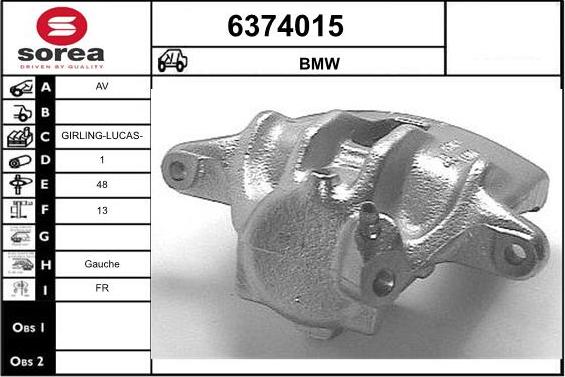 STARTCAR 6374015 - Спирачен апарат vvparts.bg