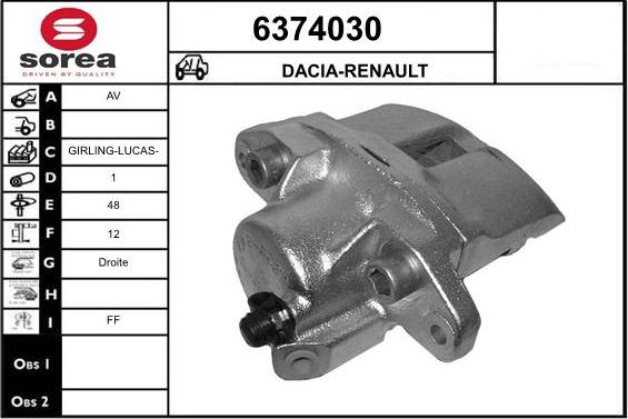 STARTCAR 6374030 - Спирачен апарат vvparts.bg