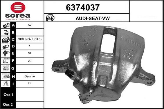 STARTCAR 6374037 - Спирачен апарат vvparts.bg