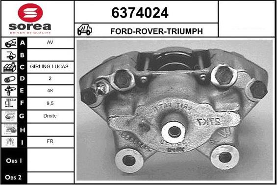 STARTCAR 6374024 - Спирачен апарат vvparts.bg