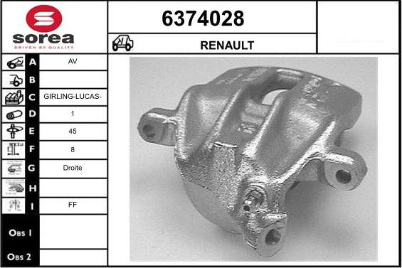 STARTCAR 6374028 - Спирачен апарат vvparts.bg