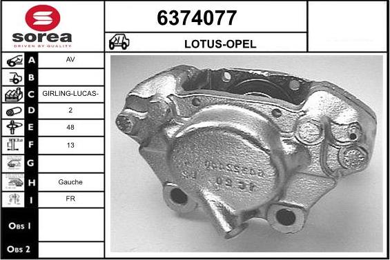 STARTCAR 6374077 - Спирачен апарат vvparts.bg