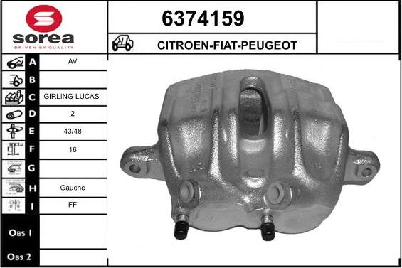 STARTCAR 6374159 - Спирачен апарат vvparts.bg