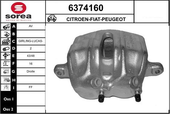 STARTCAR 6374160 - Спирачен апарат vvparts.bg