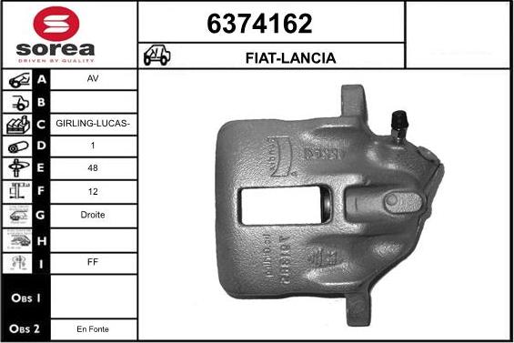 STARTCAR 6374162 - Спирачен апарат vvparts.bg