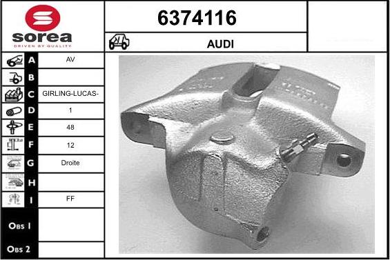 STARTCAR 6374116 - Спирачен апарат vvparts.bg