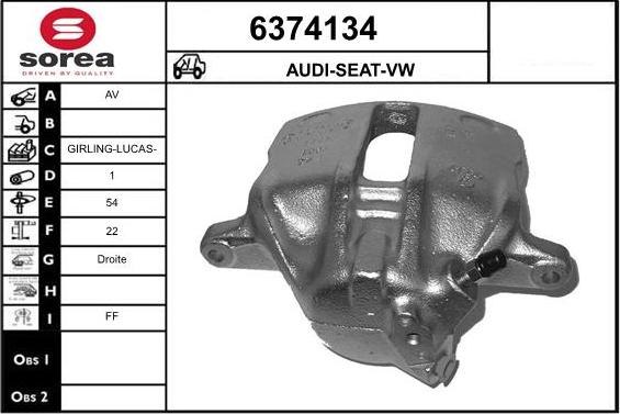 STARTCAR 6374134 - Спирачен апарат vvparts.bg