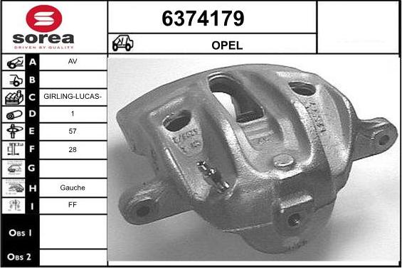 STARTCAR 6374179 - Спирачен апарат vvparts.bg