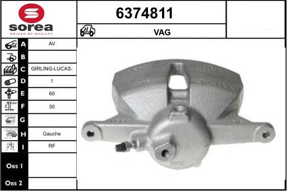 STARTCAR 6374811 - Спирачен апарат vvparts.bg