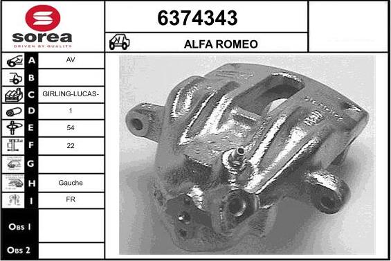 STARTCAR 6374343 - Спирачен апарат vvparts.bg