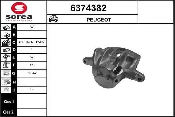 STARTCAR 6374382 - Спирачен апарат vvparts.bg