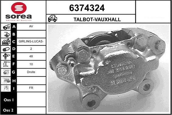 STARTCAR 6374324 - Спирачен апарат vvparts.bg