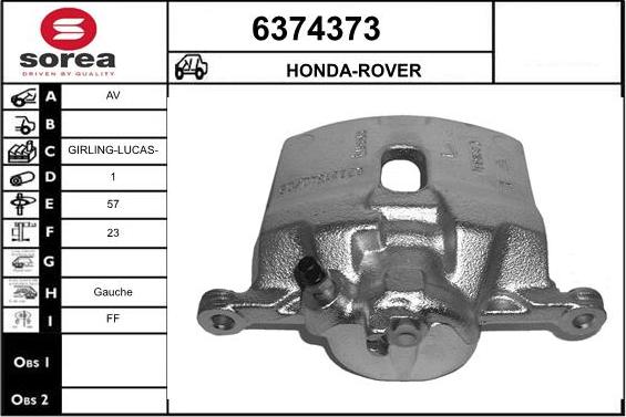 STARTCAR 6374373 - Спирачен апарат vvparts.bg