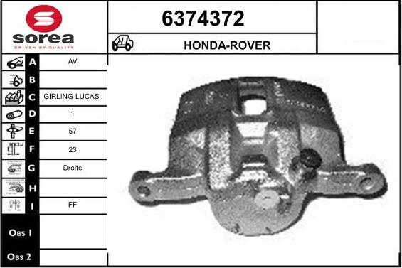 STARTCAR 6374372 - Спирачен апарат vvparts.bg