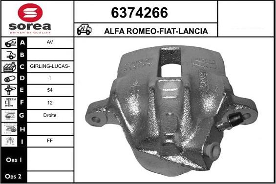 STARTCAR 6374266 - Спирачен апарат vvparts.bg