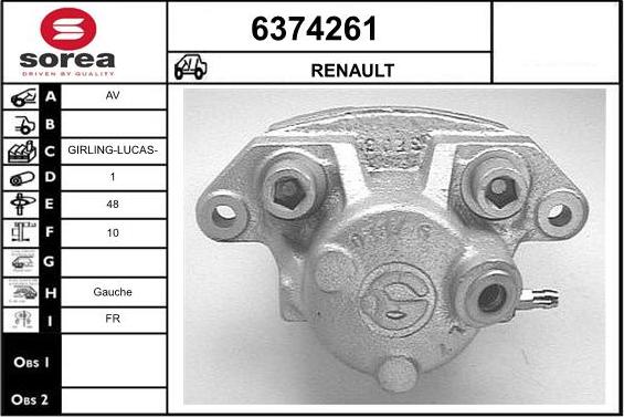 STARTCAR 6374261 - Спирачен апарат vvparts.bg