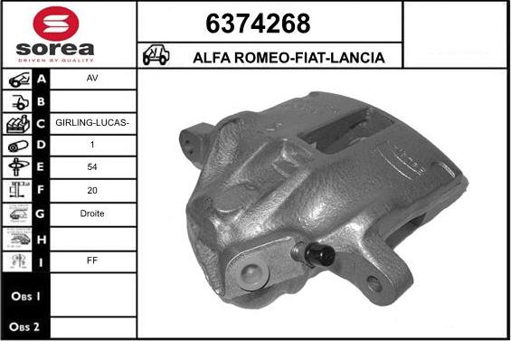 STARTCAR 6374268 - Спирачен апарат vvparts.bg