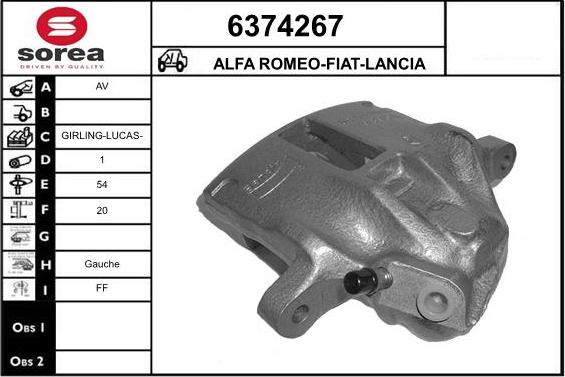 STARTCAR 6374267 - Спирачен апарат vvparts.bg