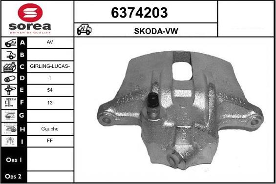 STARTCAR 6374203 - Спирачен апарат vvparts.bg