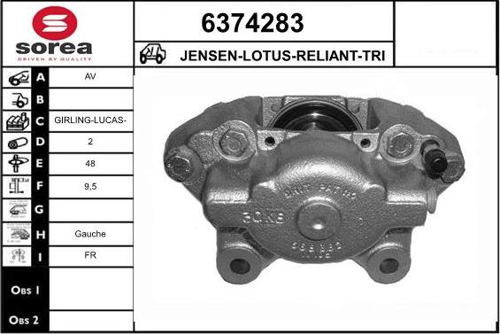 STARTCAR 6374283 - Спирачен апарат vvparts.bg