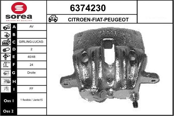 STARTCAR 6374230 - Спирачен апарат vvparts.bg