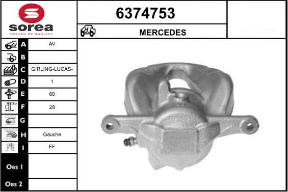 STARTCAR 6374753 - Спирачен апарат vvparts.bg