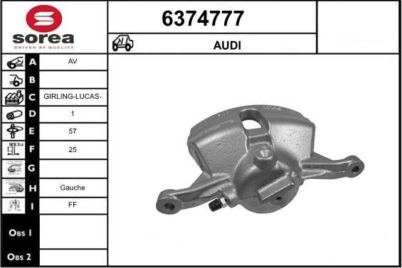 STARTCAR 6374777 - Спирачен апарат vvparts.bg