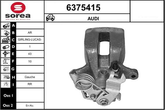 STARTCAR 6375415 - Спирачен апарат vvparts.bg