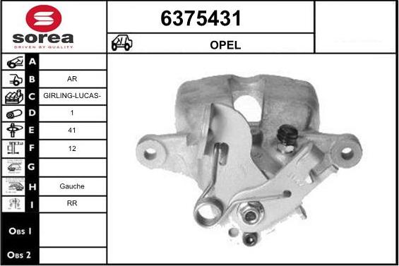 STARTCAR 6375431 - Спирачен апарат vvparts.bg