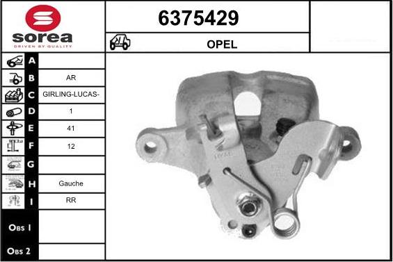 STARTCAR 6375429 - Спирачен апарат vvparts.bg