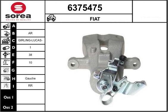 STARTCAR 6375475 - Спирачен апарат vvparts.bg