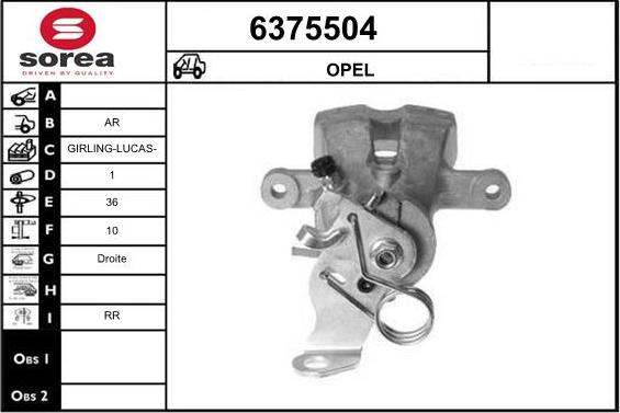 STARTCAR 6375504 - Спирачен апарат vvparts.bg