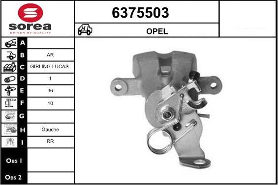 STARTCAR 6375503 - Спирачен апарат vvparts.bg