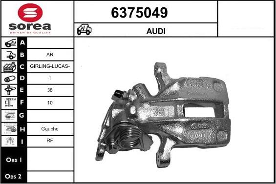 STARTCAR 6375049 - Спирачен апарат vvparts.bg