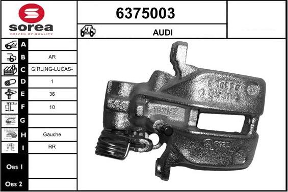 STARTCAR 6375003 - Спирачен апарат vvparts.bg