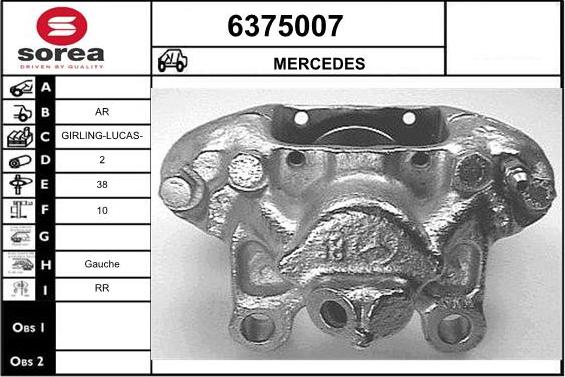 STARTCAR 6375007 - Спирачен апарат vvparts.bg