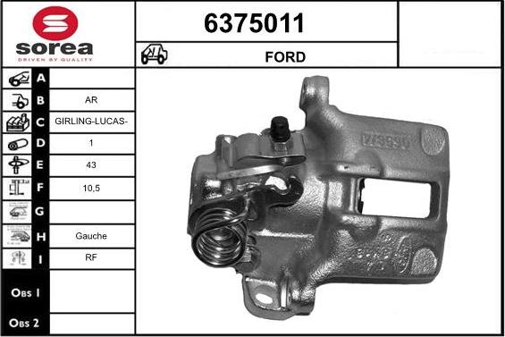 STARTCAR 6375011 - Спирачен апарат vvparts.bg