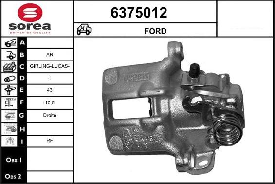 STARTCAR 6375012 - Спирачен апарат vvparts.bg