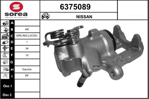 STARTCAR 6375089 - Спирачен апарат vvparts.bg