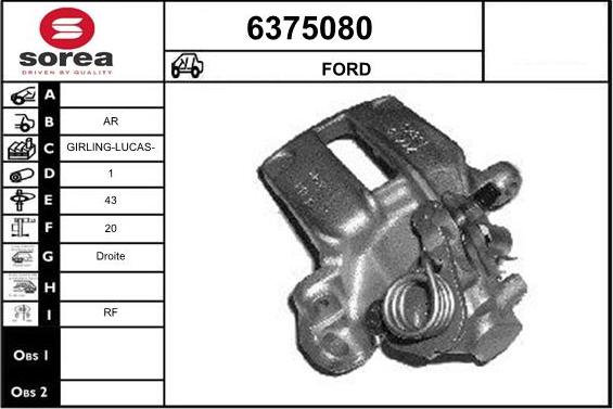 STARTCAR 6375080 - Спирачен апарат vvparts.bg