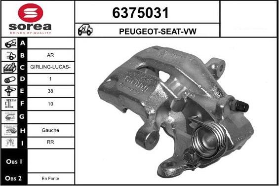 STARTCAR 6375031 - Спирачен апарат vvparts.bg