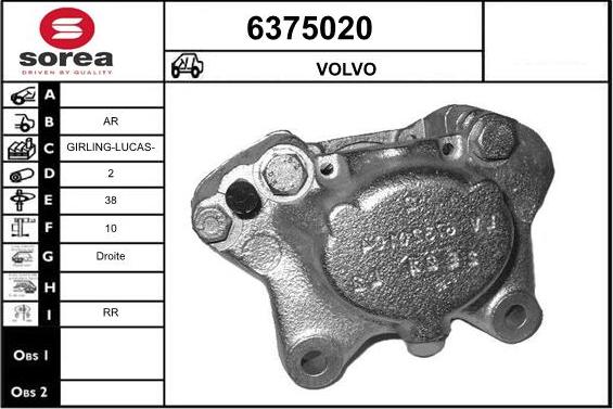 STARTCAR 6375020 - Спирачен апарат vvparts.bg