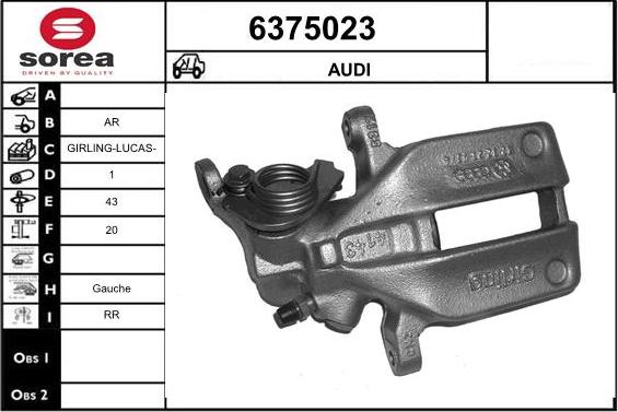 STARTCAR 6375023 - Спирачен апарат vvparts.bg